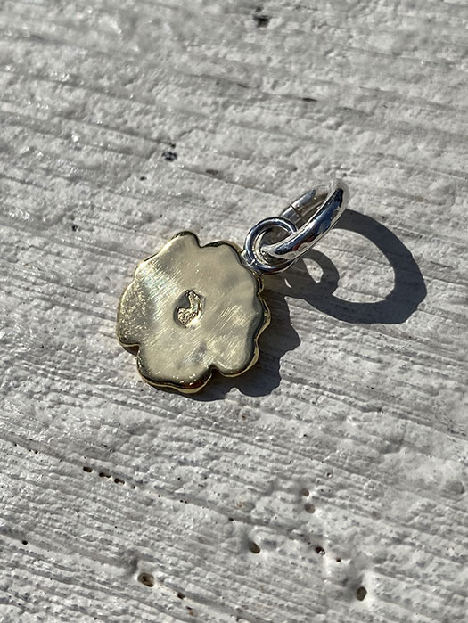 NL-0182　18K GOLD ROSE PENDANT (M)