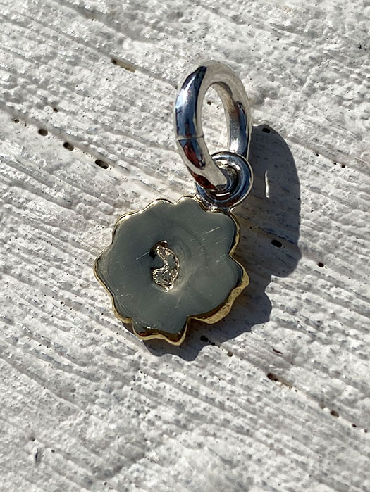 NL-0183　18K GOLD ROSE PENDANT (S)