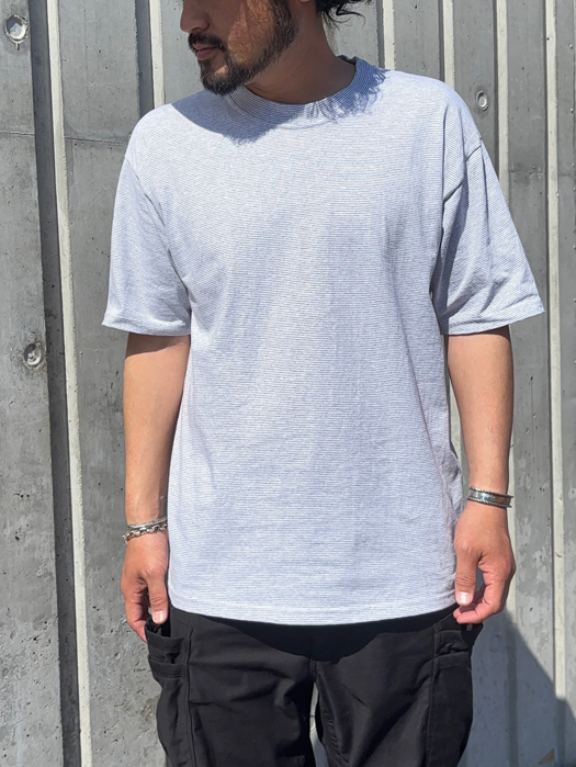 【Cal Cru】　Micro-Stripe S/S Tee　