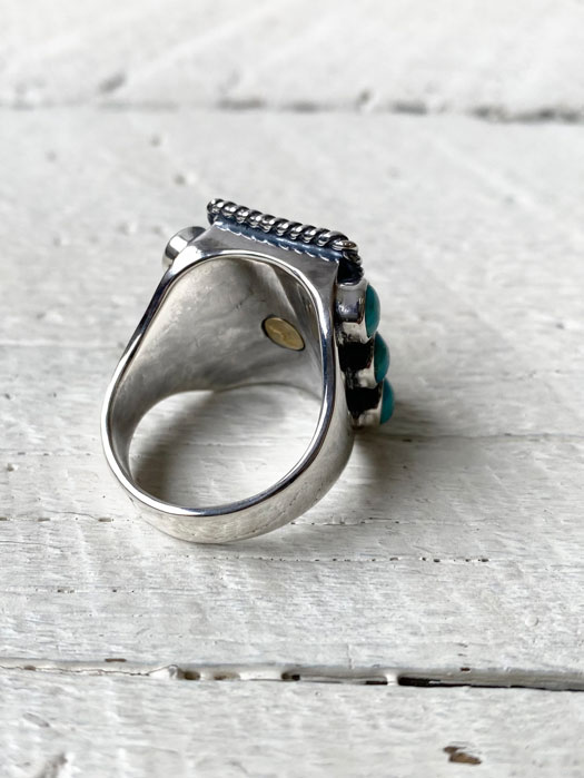 6 TURQUOISE MORGAN COIN RING (Discontinued)