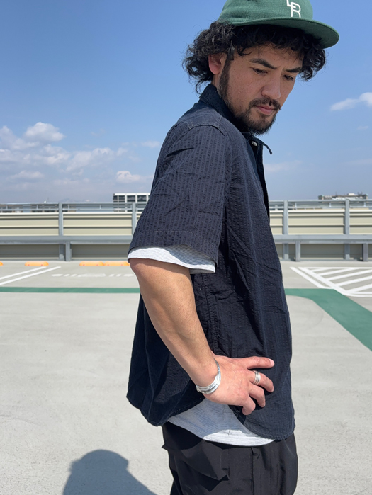 【Cal Cru】　Micro-Stripe S/S Tee　