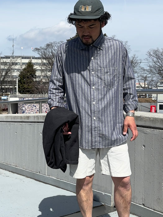 The POST (Dobby Stripe Chambray)