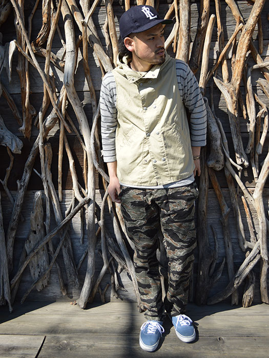 Blower Bud Vest　(Weeds Poplin)