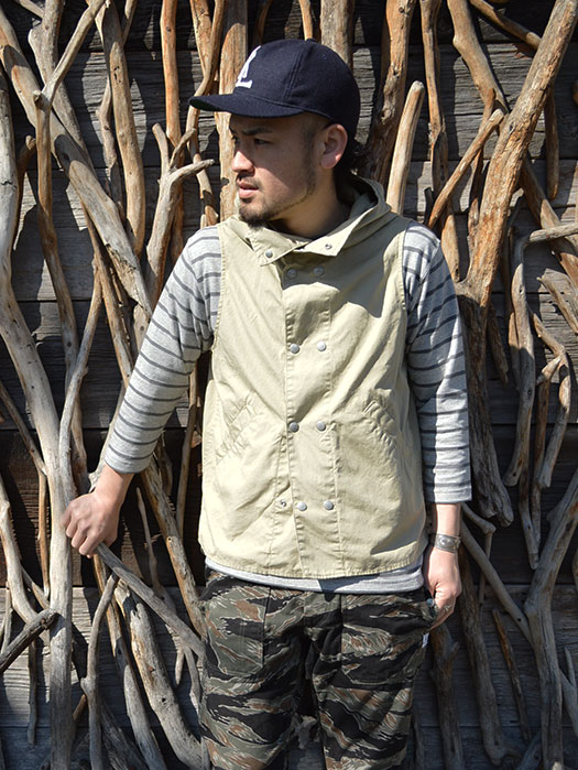 Blower Bud Vest　(Weeds Poplin)