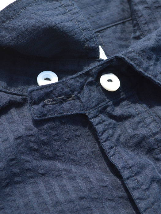 NAVY CUT S/S (Seersucker)