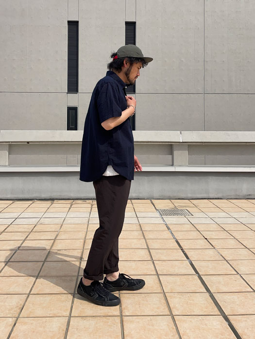 NAVY CUT S/S (Seersucker)