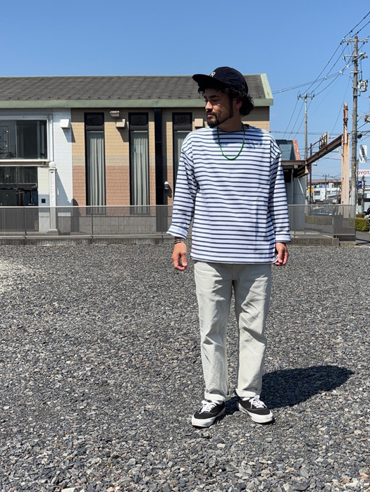 OUESSANT LOOSE　(ホワイト×インディゴ)