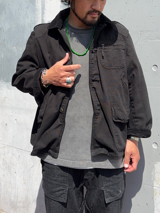 【Behind The River】 B.B.V Hunting Jacket (Black Dye) “S-M”