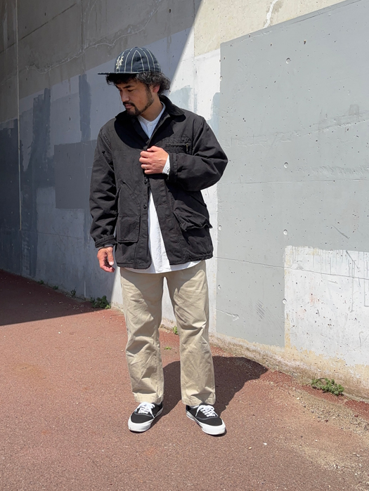 【Behind The River】 B.B.V Hunting Jacket (Black Dye) “L-XL”