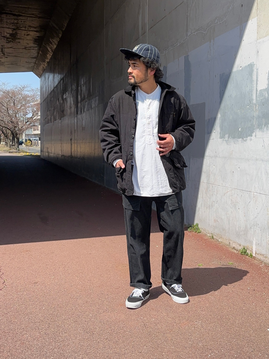 【Behind The River】 B.B.V Hunting Jacket (Black Dye) “L-XL”