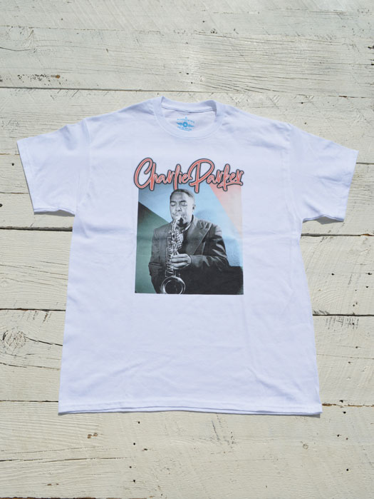 【BLUESCENTRIC】 Print T-Shirt　(CHARLIE PARKER)