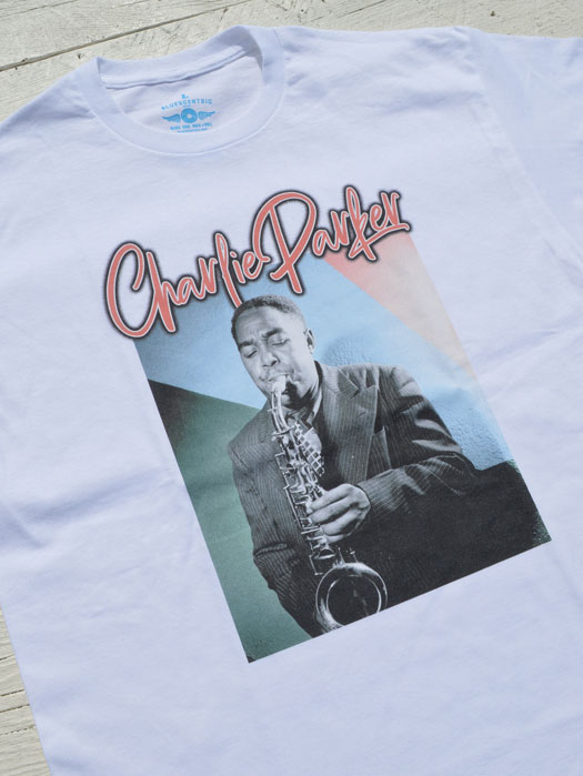 【BLUESCENTRIC】 Print T-Shirt　(CHARLIE PARKER)