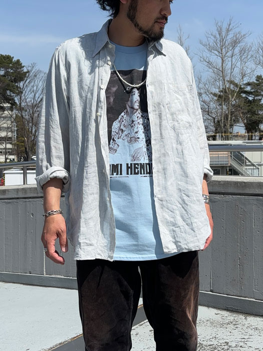 【BLUESCENTRIC】 Print T-Shirt　(JIMI HENDRIX)