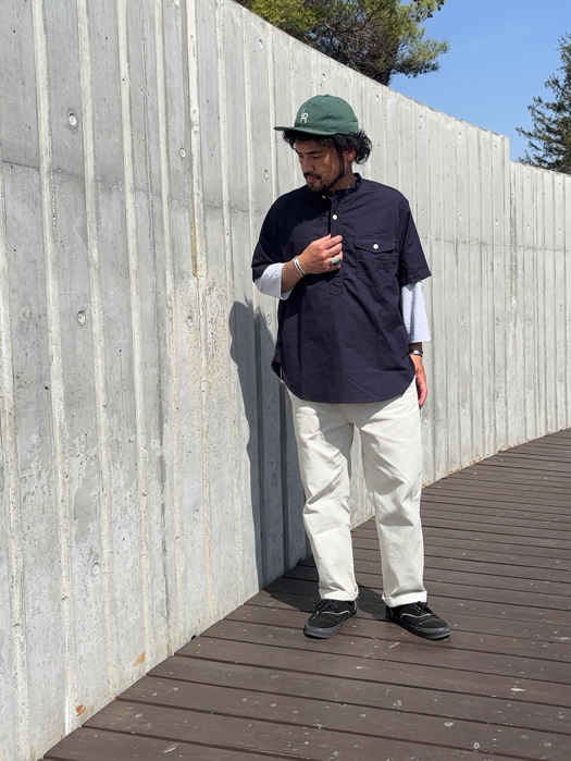 NAVY CUT Band S/S (Panama Cloth)