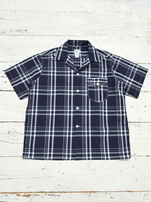 New Basic Shirt S/S (Indigo Check 1)