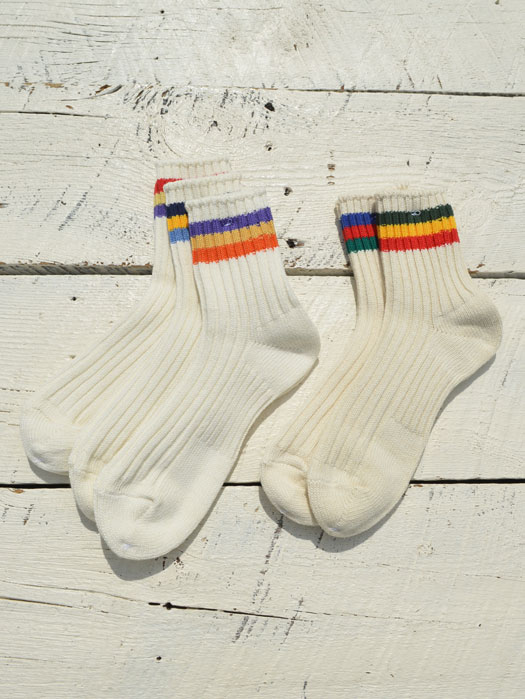 Organic Rib Line Socks