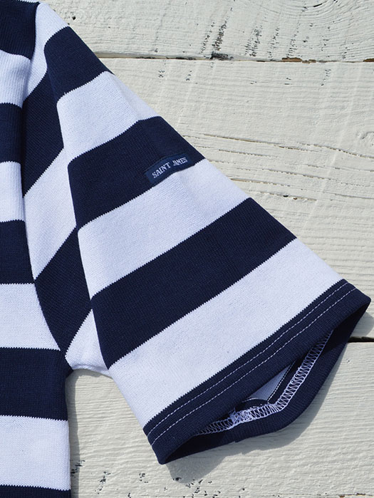 OUESSANT S/S　(WIDE BORDER) (ホワイト×ネイビー)