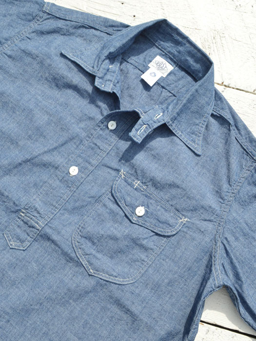 New Basic Pullover Shirt S/S (Classic Chambray)