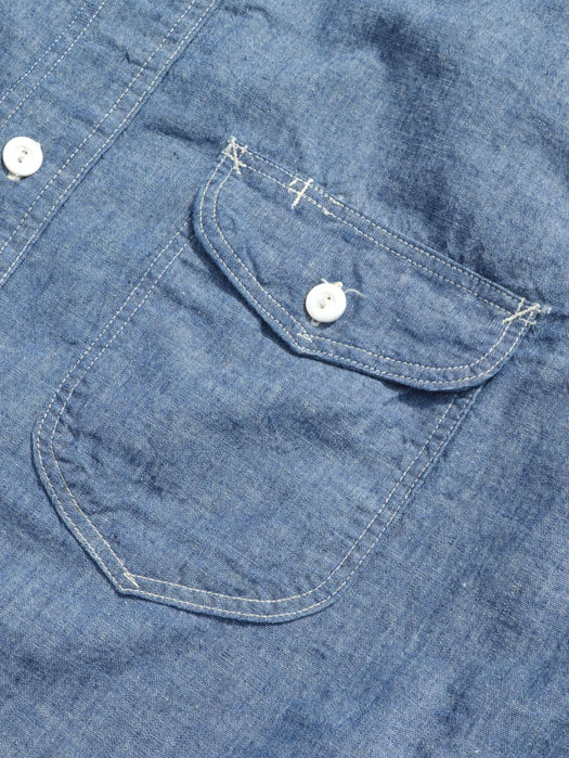 New Basic Pullover Shirt S/S (Classic Chambray)