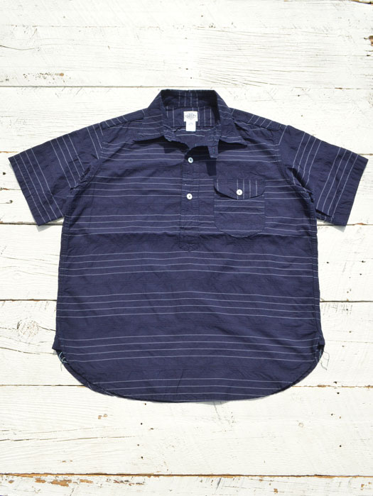 New Basic Pullover Shirt S/S (Horizontal Stripe)