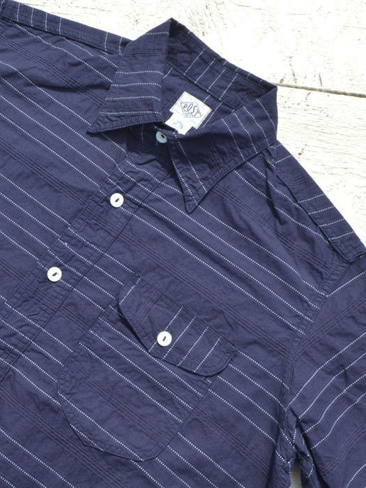 New Basic Pullover Shirt S/S (Horizontal Stripe)