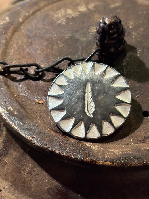 EFOT-0012 KAZEKIRI FEATHER STAMPED PIN