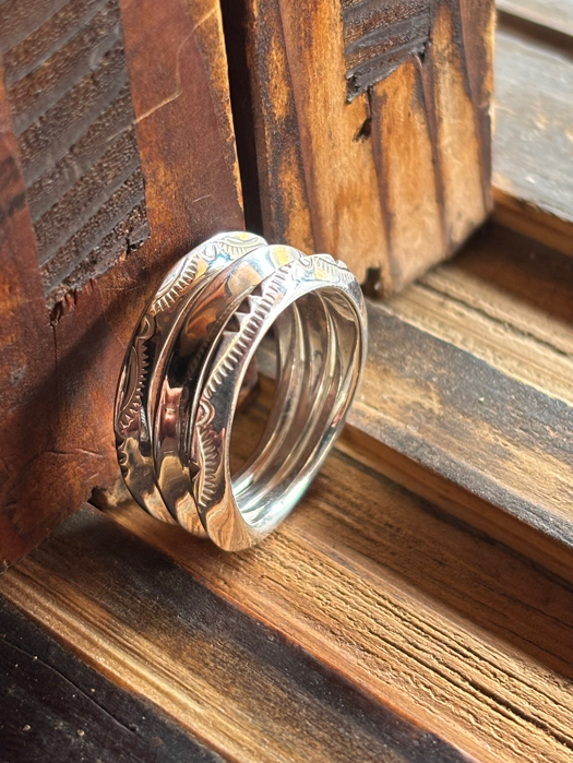 RG-0106 EXTRA THIN TRIANGLE TRINITY RING