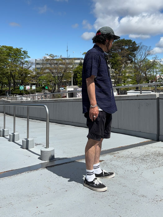 New Basic Pullover Shirt S/S (Horizontal Stripe)