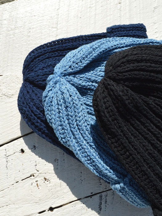 INDIGO COTTON BOBBY CAP ( Discontinued )