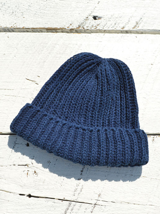 INDIGO COTTON BOBBY CAP ( Discontinued )