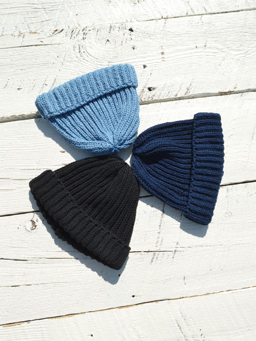 INDIGO COTTON BOBBY CAP ( Discontinued )