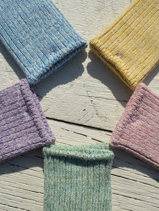 Low Gauge Pastel Rib Socks
