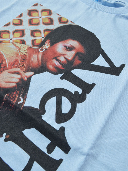 【BLUESCENTRIC】  Print T-Shirt (ARETHA FRANKLIN)　