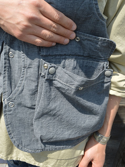 Plant Hunter Vest　(5oz Chambray)