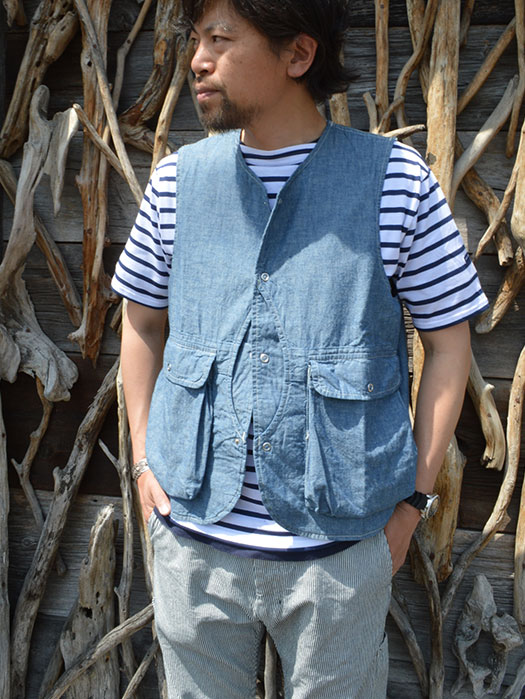 Plant Hunter Vest　(5oz Organic Chambray)
