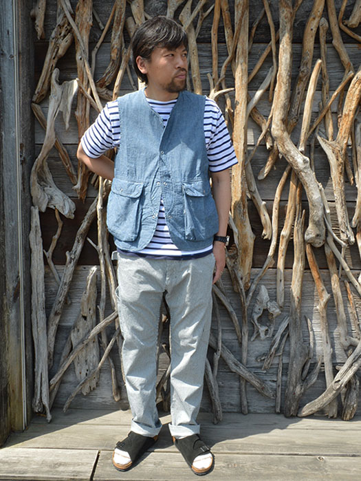 Plant Hunter Vest　(5oz Organic Chambray)