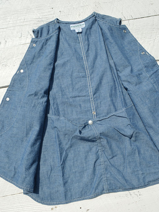 Plant Hunter Vest　(5oz Organic Chambray)