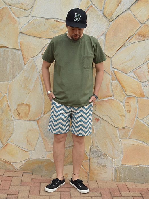 【40% OFF】　【Sunlight Believer】　U.S.A. CANVAS SHORTS　(ZIGZAG)