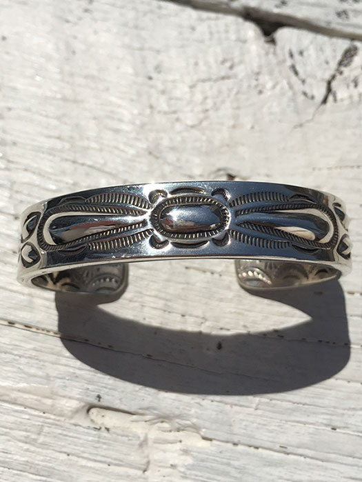 【Ray Adakai】　Double Stamp Bracelet　(S)　