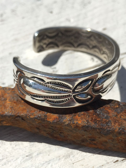 【Ray Adakai】　Double Stamp Bracelet　(S)