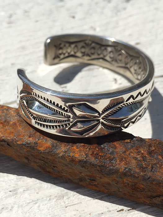 【Ray Adakai】　Double Stamp Bracelet　(S)
