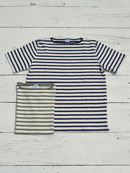 【30% OFF】　【Tieasy Authentic Classic】　HDCS Bortneck S/S Border Basque Shirt
