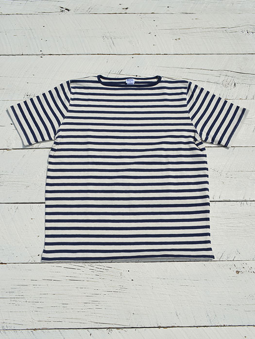 【30% OFF】　【Tieasy Authentic Classic】　HDCS Bortneck S/S Border Basque Shirt