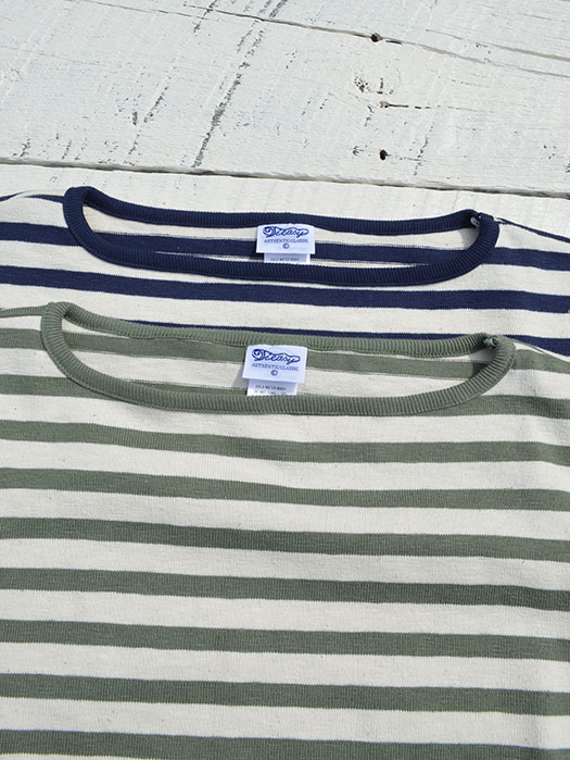 【30% OFF】　【Tieasy Authentic Classic】　HDCS Bortneck S/S Border Basque Shirt