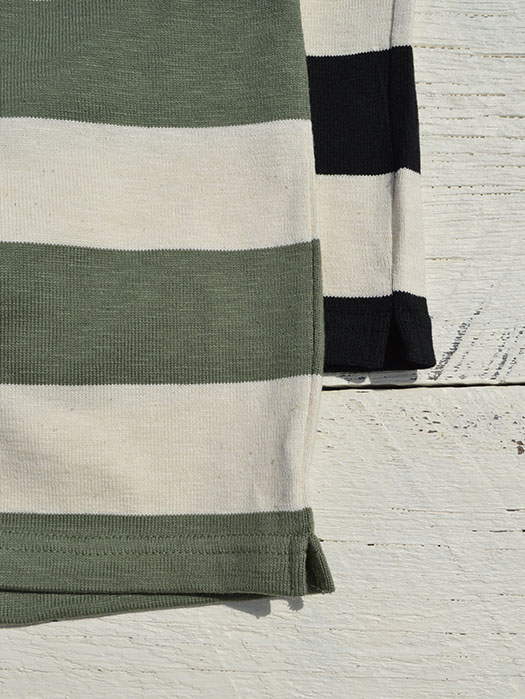【30% OFF】　【Tieasy Authentic Classic】　HDCS Bortneck S/S Wide Border Basque Shirt