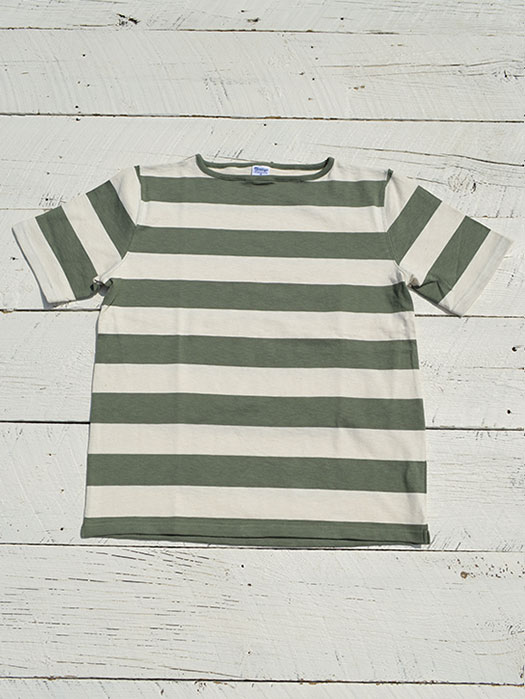 【30% OFF】　【Tieasy Authentic Classic】　HDCS Bortneck S/S Wide Border Basque Shirt