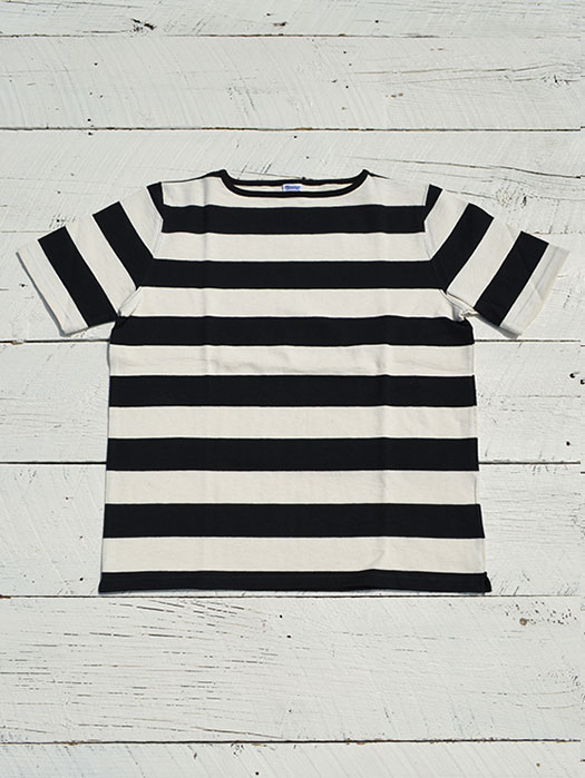 【30% OFF】　【Tieasy Authentic Classic】　HDCS Bortneck S/S Wide Border Basque Shirt