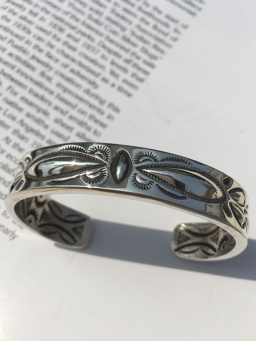 【Ray Adakai】　Double Stamp Bracelet　(M)　