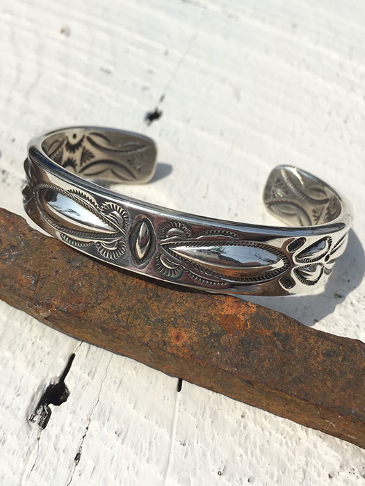 【Ray Adakai】　Double Stamp Bracelet　(M)