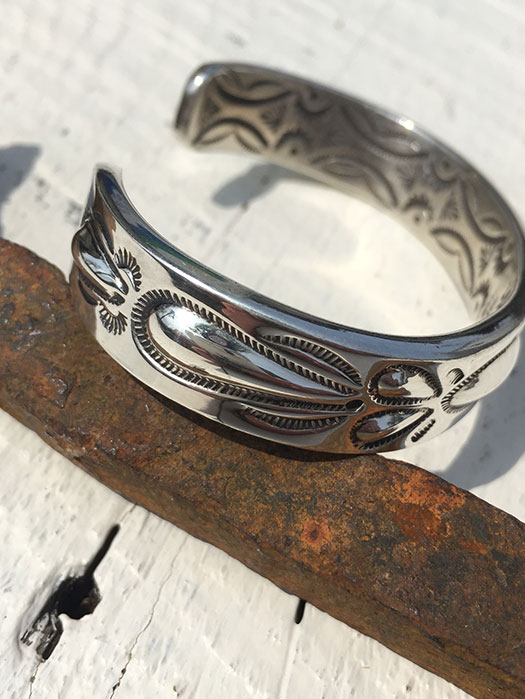 【Ray Adakai】　Double Stamp Bracelet　(M)
